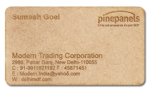 Wooden Business Card