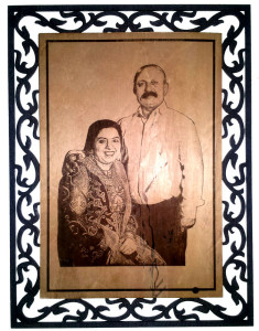 Laser Cut and Engraved Photo Frame